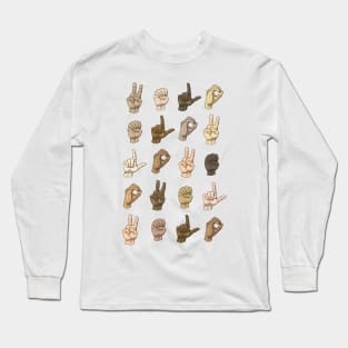 Sign Language - find the love Long Sleeve T-Shirt